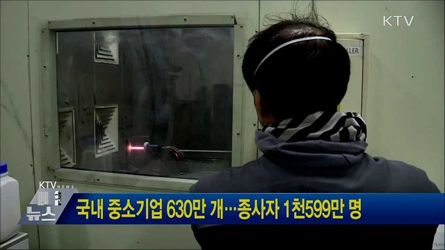 국내 중소기업 630만 개···종사자 1천599만 명