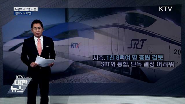 철도노조 파업 [유용화의 오늘의 눈]