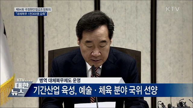대체복무 1천300명 감축···"병역자원 감소 대응" [오늘의 브리핑]