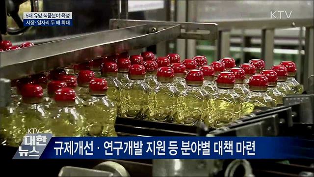 맞춤형·특수식품 등 5대 식품분야 집중 육성