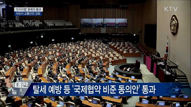 &#39;민식이법&#39; 본회의 통과···어린이 교통안전 강화