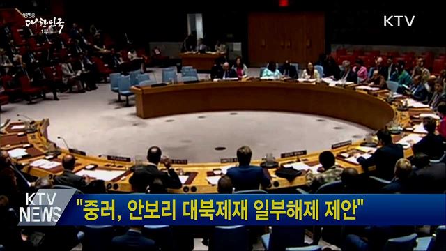 &#34;중러, 안보리 대북제재 일부해제 제안&#34;