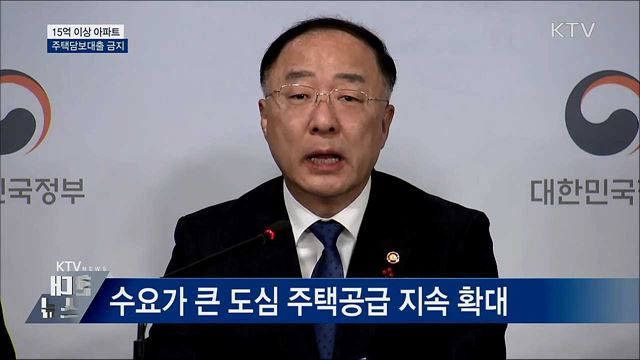15억 이상 아파트 주택담보대출 금지 [오늘의 브리핑]