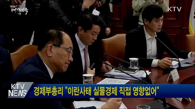 경제부총리 &#34;이란사태 실물경제 직접 영향없어&#34;