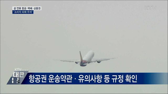 설 명절 &#39;항공·택배·상품권&#39; 소비자 피해 주의