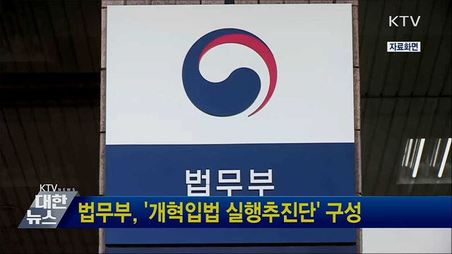법무부, &#39;개혁입법 실행추진단&#39; 구성