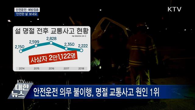 안전운전·예방접종으로 &#39;안전한 설&#39; 보내요