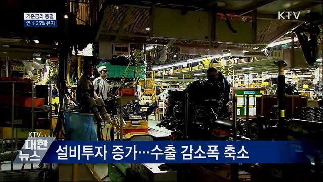 한국은행, 기준금리 동결···연 1.25&#37; 유지