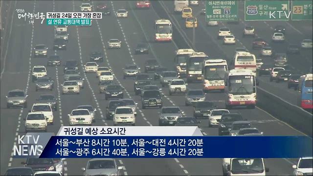 &#34;귀성길 24일 오전 가장 혼잡&#34;···교통대책 발표