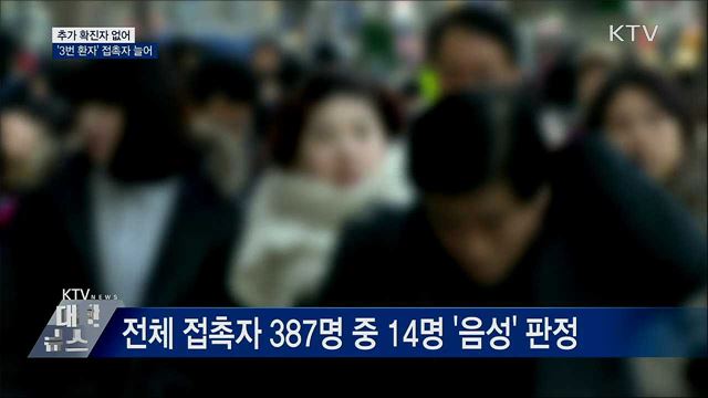 추가 확진 없어···&#39;3번 환자&#39; 접촉자 늘어