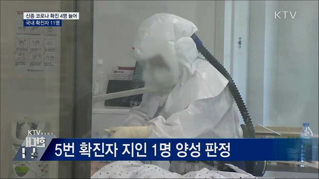 신종 코로나 확진 4명 늘어···국내 확진자 11명