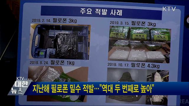 지난해 필로폰 밀수 적발···"역대 두 번째로 높아"