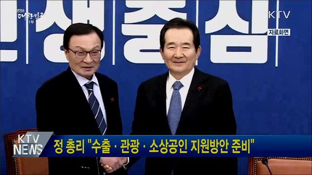 정 총리 &#34;수출·관광·소상공인 지원방안 준비&#34;