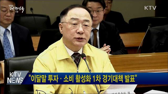 &#34;이달말 투자·소비 활성화 1차 경기대책 발표&#34;