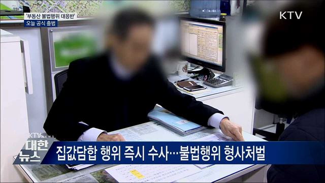 &#39;부동산 불법행위 대응반&#39; 출범···집값담합 조사