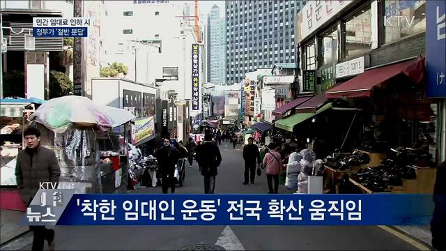 민간 임대료 인하 시 정부가 절반 분담