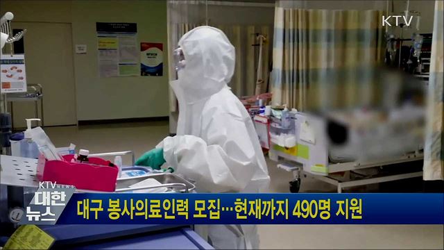 대구 봉사의료인력 모집···현재까지 490명 지원