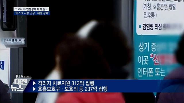 코로나19 대책···마스크 시장 안정·재정 역할 강화