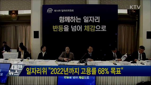 일자리위 &#34;2022년까지 고용률 68&#37; 목표&#34;