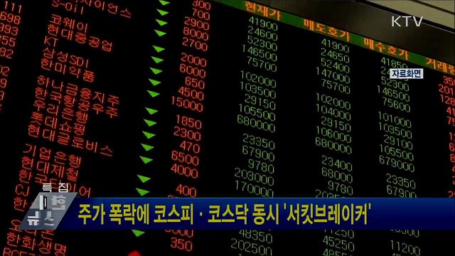 주가 폭락에 코스피·코스닥 동시 &#39;서킷브레이커&#39;