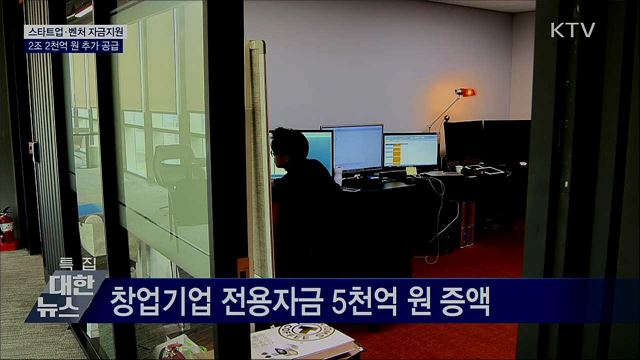 &#34;위기를 기회로&#34;···스타트업·벤처에 2조 2천억 지원