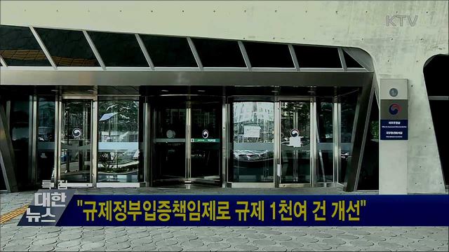 &#34;규제정부입증책임제로 규제 1천여 건 개선&#34;