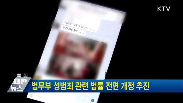 법무부 성범죄 관련 법률 전면 개정 추진