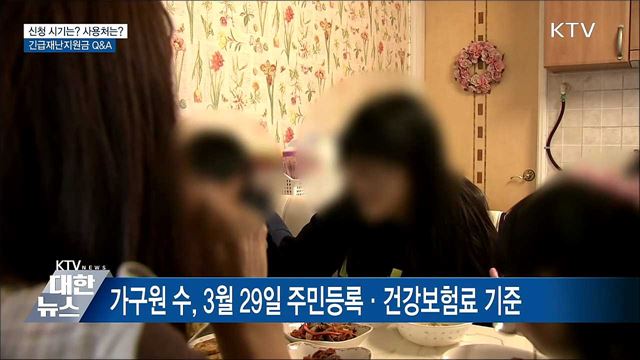 신청 시기·사용처는?···긴급재난지원금 Q&#38;A