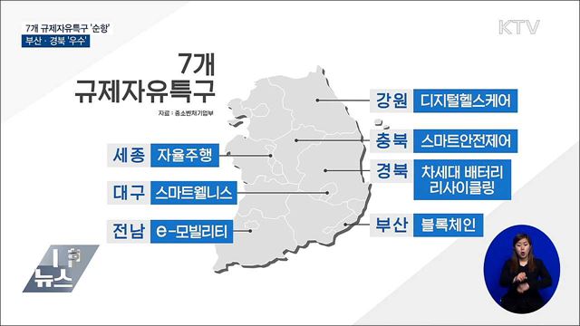 7개 규제자유특구 '순항'···부산·경북 '우수'