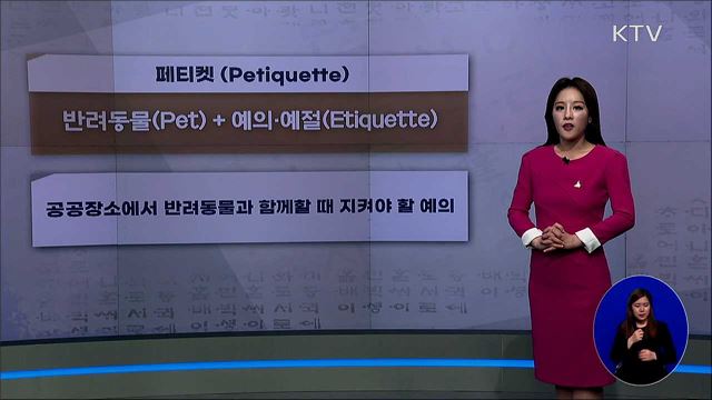 페티켓 (Petiquette) [쉬운 우리말 대체어] 