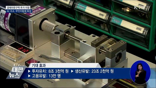 &#39;광주·울산·시흥&#39; 경제자유구역 지정···신산업 육성