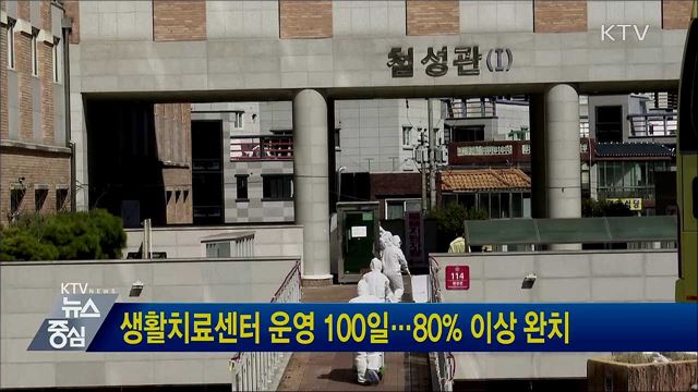 생활치료센터 운영 100일···80&#37; 이상 완치