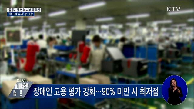 공공기관 인력 재배치···&#39;한국판 뉴딜&#39; 등 대응