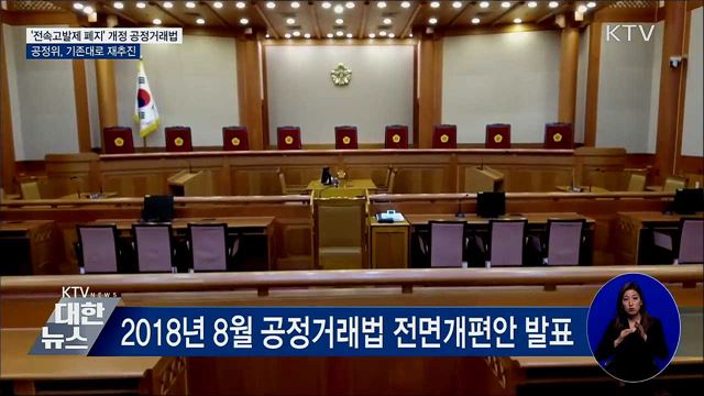 &#39;전속고발제 폐지&#39; 개정 공정거래법, 기존대로 재추진