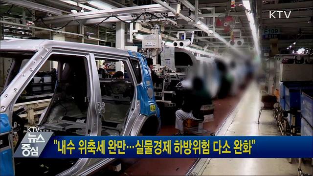 &#34;내수 위축세 완만···실물경제 하방위험 다소 완화&#34;
