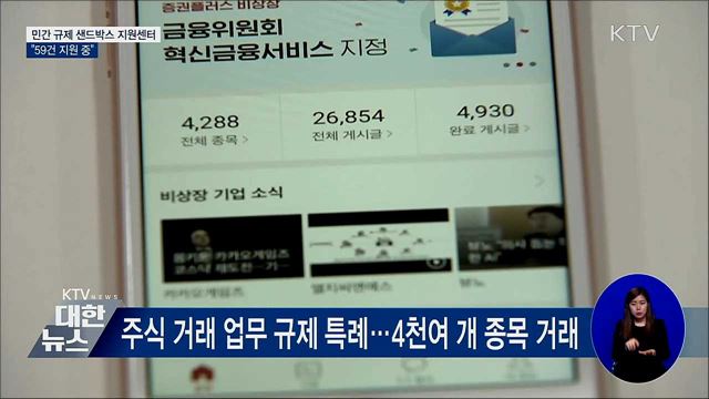 민간 규제 샌드박스 지원센터···&#34;59건 지원 중&#34;
