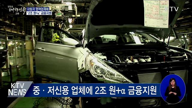 자동차 협력업체에 &#39;2조 원+α&#39; 금융지원