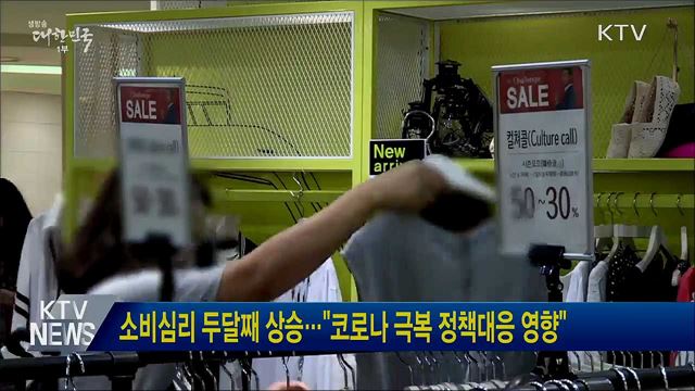 소비심리 두달째 상승···&#34;코로나 극복 정책대응 영향&#34;