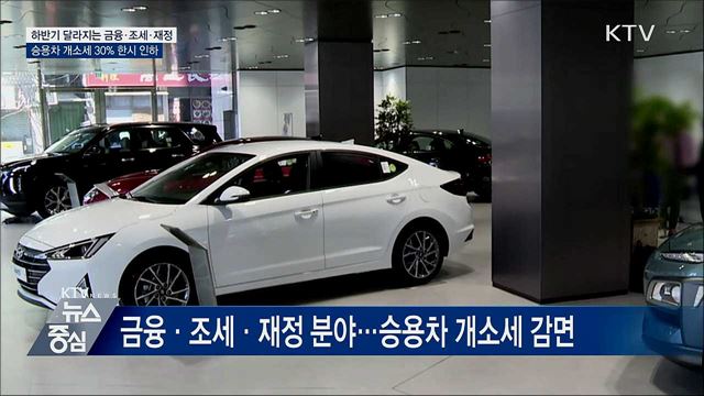 승용차 개별소비세 연말까지 30&#37; 한시 인하