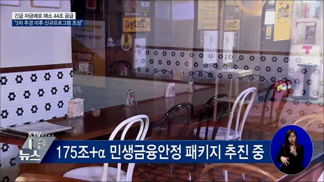 "3차 추경 후 신규 금융 프로그램 신속 조성"