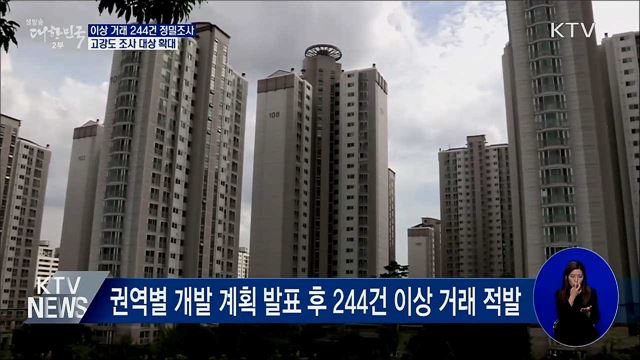 강남·송파·용산서 이상거래 244건 적발···&#34;강력대응&#34;