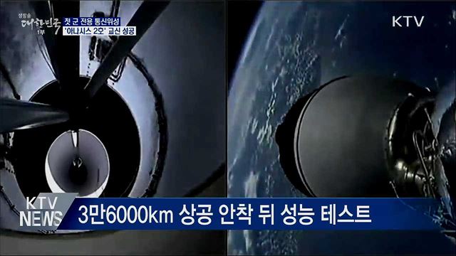 첫 군 전용 통신위성 &#39;아나시스 2호&#39; 교신 성공