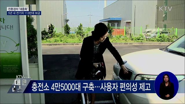 친환경차 &#39;대중화&#39;···5년 안에 전기차 113만대 보급
