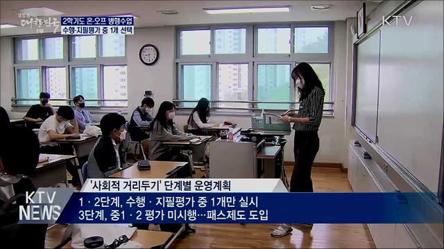 2학기 온라인·대면수업 병행···평가 간소화