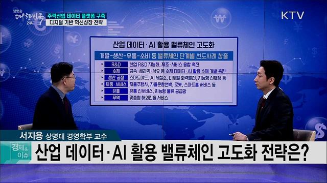 주력산업 데이터 플랫폼 구축, 디지털 기반 혁신성장 전략 [경제&#38;이슈]