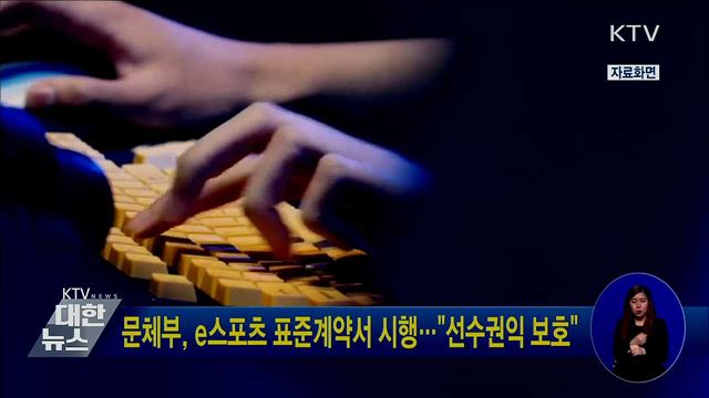 문체부, e스포츠 표준계약서 시행···&#34;선수권익 보호&#34;