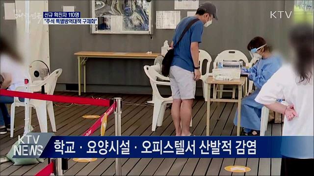 신규 확진 110명···&#34;추석 특별방역대책 구체화&#34;