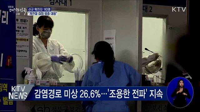 신규확진 110명···&#34;개천절 집회 엄중 대응&#34;