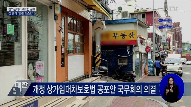 상가임대차보호법 개정안 공포···&#34;혼란 최소화&#34;