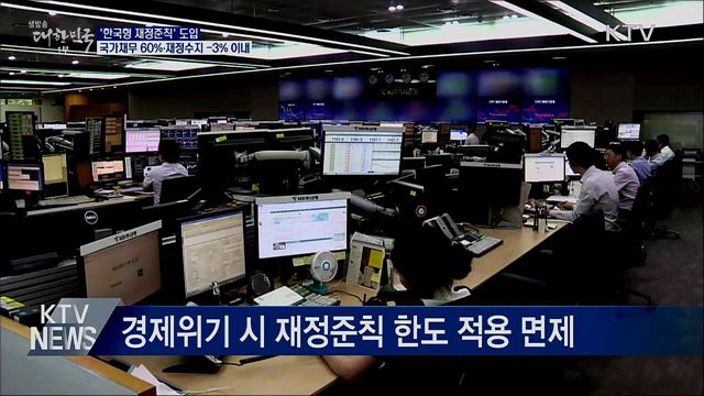 재정준칙 도입···국가채무 60&#37;·재정수지 -3&#37; 이내